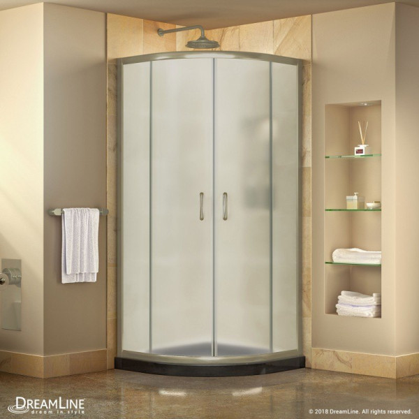 DreamLine DL-6701-89-FR Prime Shower Enclosure with Black Base Kit