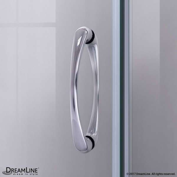 DreamLine DL-6702-22-FR Prime Frosted Shower Enclosure with Biscuit Base