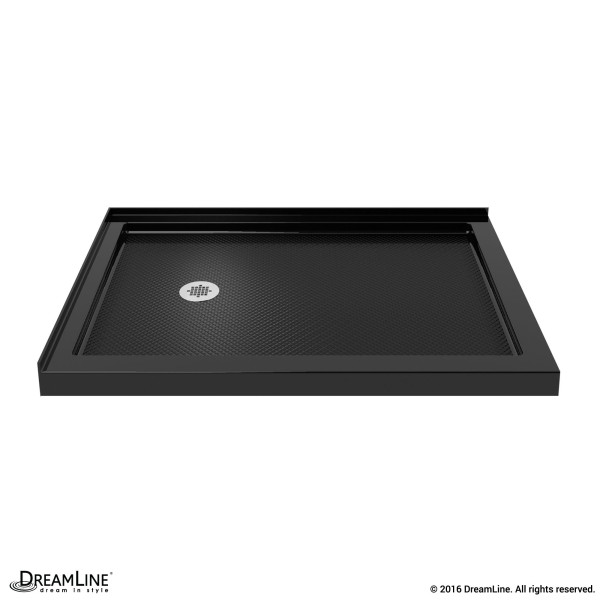 DreamLine DLT-103448-88 Black SlimLine 34" by 48" Double Threshold Shower Base