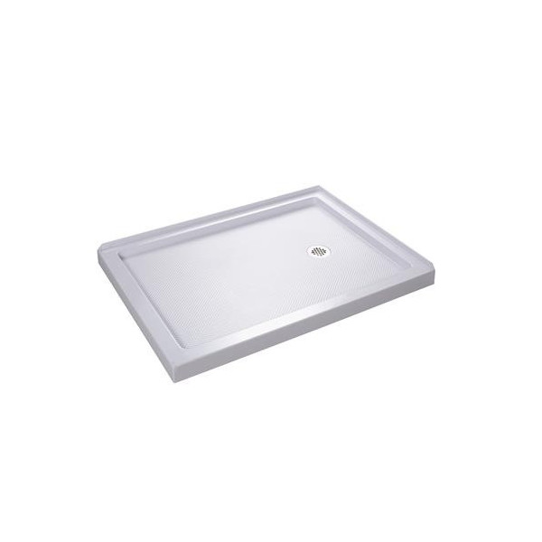 DreamLine DLT-103448 White SlimLine 34" by 48" Double Threshold Shower Base