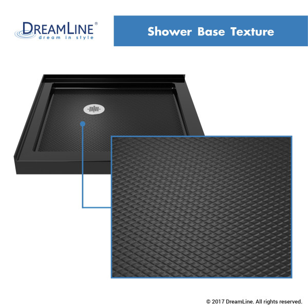 DreamLine DLT-1042420-P SlimLine 42 in. Double Threshold Shower Base