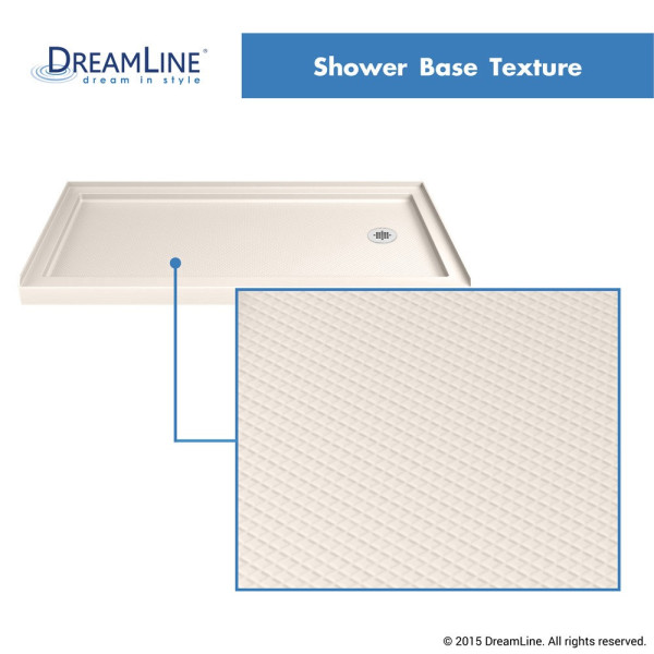 DreamLine DLT-113060-22 SlimLine Biscuit 30" x 60" Single Threshold Shower Base