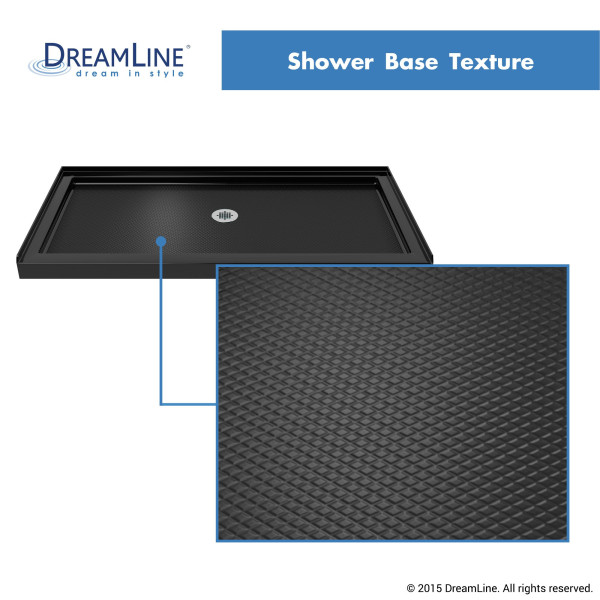 DreamLine DLT-113260-88 SlimLine Black 32" x 60" Single Threshold Shower Base