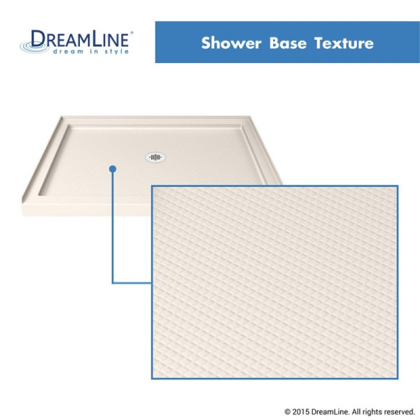 DreamLine DLT-113636 SlimLine 36 Inch by 36 Inch Single Threshold Shower Base