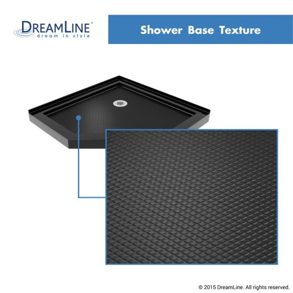 DreamLine DLT-204040 SlimLine 40 Inch by 40 Inch Neo-Angle Shower Floor