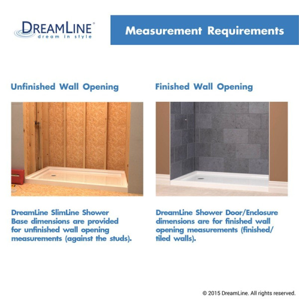 DreamLine DLT-204242 SlimLine 42 Inch by 42 Inch Neo-Angle Shower Receptor