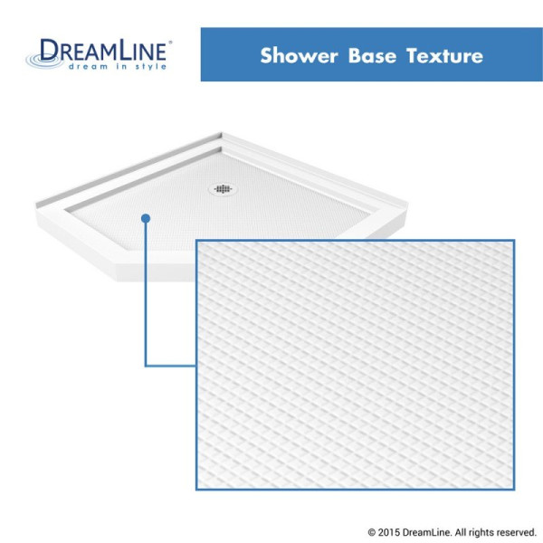 DreamLine DLT-204242 SlimLine 42 Inch by 42 Inch Neo-Angle Shower Receptor