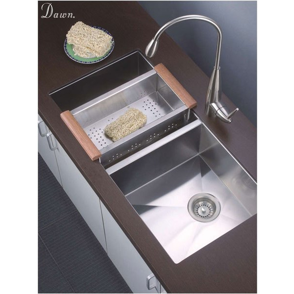 Dawn DSQ241607 Undermount Satin Squared  Kitchen Sink