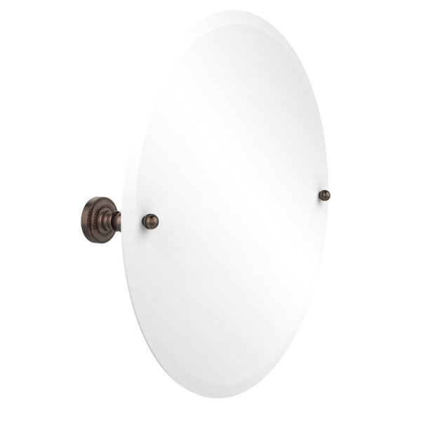 Allied Brass DT-90 Dottingham 22" Round Tilt Mirror with Beveled Edge