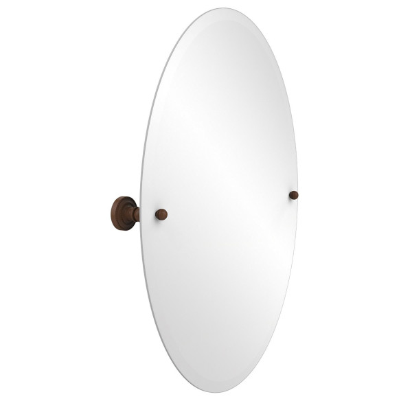 Allied Brass DT-91 21" x 29" Dottingham oval Tilt Mirror with Beveled Edge