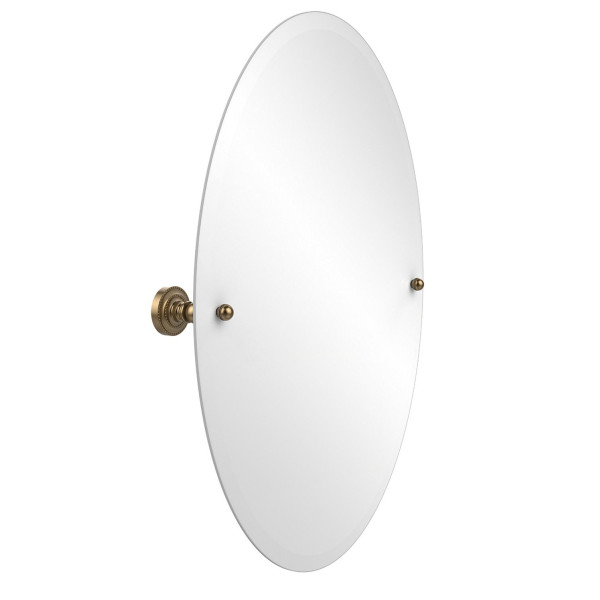 Allied Brass DT-91 21" x 29" Dottingham oval Tilt Mirror with Beveled Edge