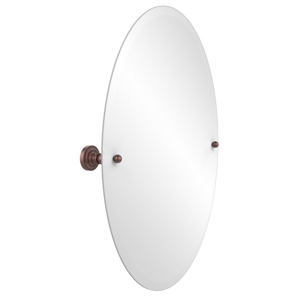 Allied Brass DT-91 21" x 29" Dottingham oval Tilt Mirror with Beveled Edge