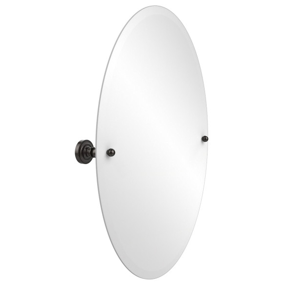 Allied Brass DT-91 21" x 29" Dottingham oval Tilt Mirror with Beveled Edge