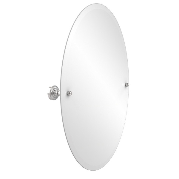 Allied Brass DT-91 21" x 29" Dottingham oval Tilt Mirror with Beveled Edge