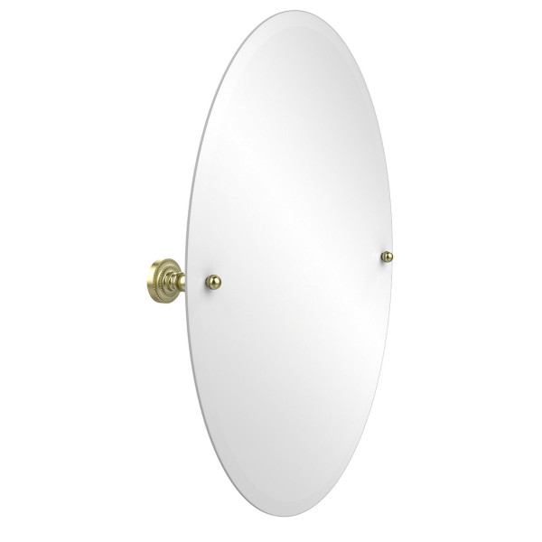 Allied Brass DT-91 21" x 29" Dottingham oval Tilt Mirror with Beveled Edge