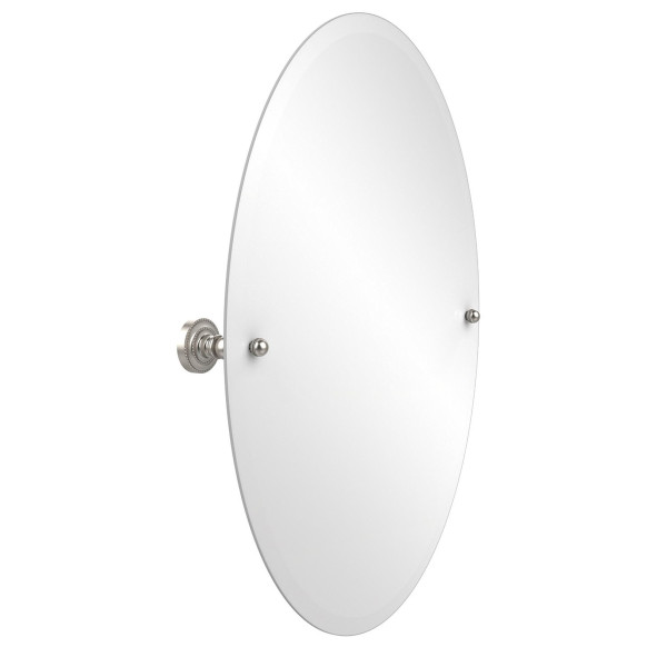 Allied Brass DT-91 21" x 29" Dottingham oval Tilt Mirror with Beveled Edge