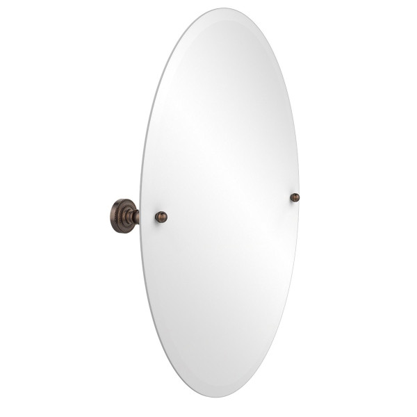 Allied Brass DT-91 21" x 29" Dottingham oval Tilt Mirror with Beveled Edge