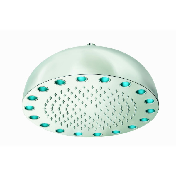 Aquatica DYN-MCRD-300 Dynamo Shower Head In Chrome With Seven colours LED Light