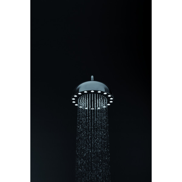 Aquatica DYN-WCRD-300 Dynamo Bathroom Shower Head With Lighting In Chrome