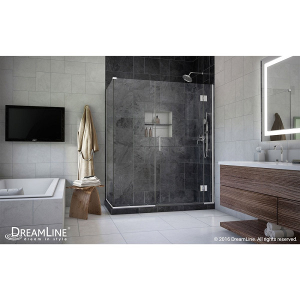 DreamLine E12306530 Unidoor-X 35.5 in. W x 30.375 in. D  Hinged Shower Enclosure