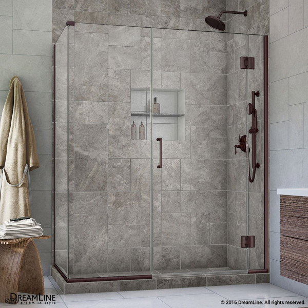 DreamLine E12306530 Unidoor-X 35.5 in. W x 30.375 in. D  Hinged Shower Enclosure