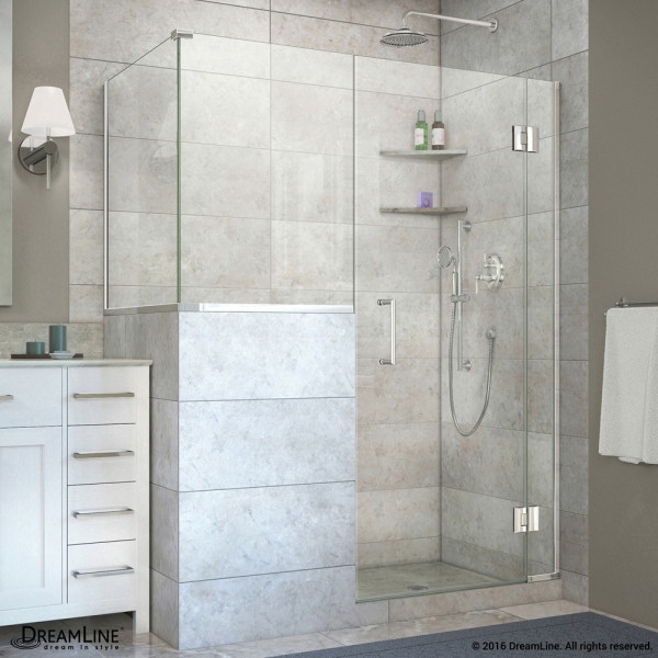 DreamLine E123303430 Unidoor-X 59 in. W x 30.375 in. D Hinged Shower Enclosure