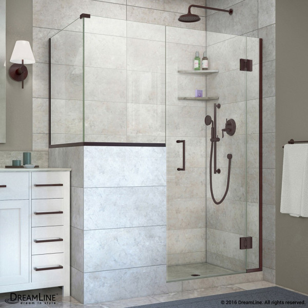 DreamLine E123303430 Unidoor-X 59 in. W x 30.375 in. D Hinged Shower Enclosure