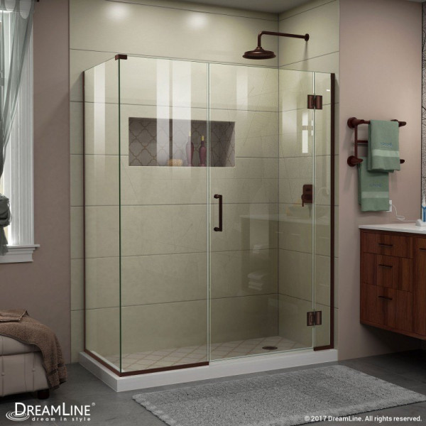 DreamLine E1242230 Unidoor-X Frameless Rectangular Hinged Shower Enclosure
