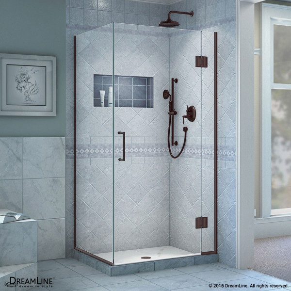 DreamLine E12430 Unidoor-X 30-3/8" W x 30" D x 72" H Hinged Shower Enclosure