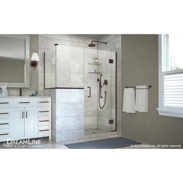 DreamLine E124303436 Unidoor-X 60 in. W x 36.375 in. D Hinged Shower Enclosure
