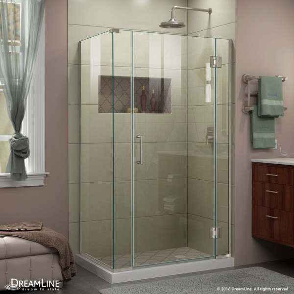 DreamLine E12706530 Unidoor-X Frameless Hinged Clear Shower Enclosure