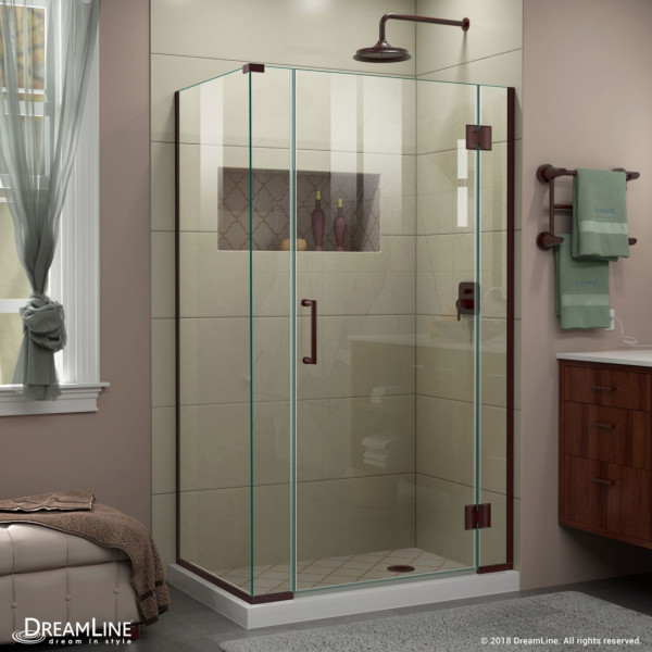 DreamLine E1280630 Unidoor-X Frameless Hinged Reversible Shower Enclosure