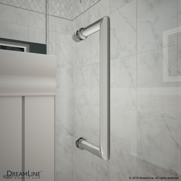 DreamLine E128243430 Unidoor-X 58 in. W x 30.375 in. D Hinged Shower Enclosure