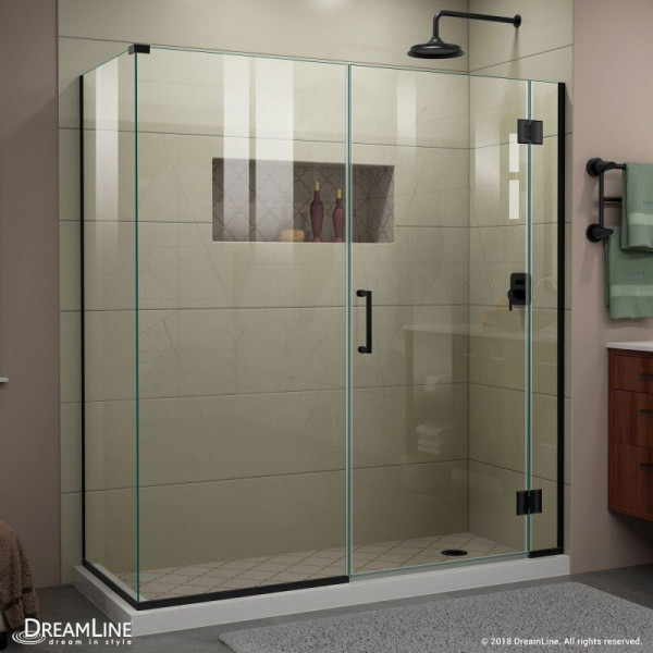 DreamLine E12830530 Unidoor-X Frameless Clear Hinged Shower Enclosure