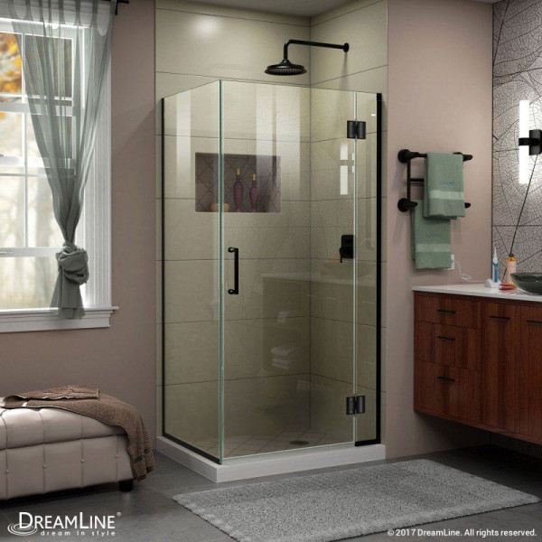 DreamLine E12834 Unidoor-X 34-3/8" W x 34" D x 72" H Hinged Shower Enclosure