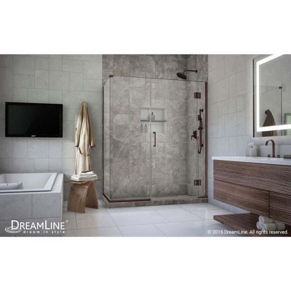 DreamLine E12922530 Unidoor-X 57.5 in. W x 30.375 in. D Hinged Shower Enclosure