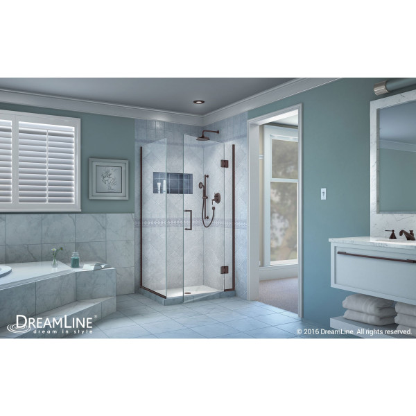 DreamLine E12930 Unidoor-X 35-3/8" W x 30" D x 72" H Hinged Shower Enclosure