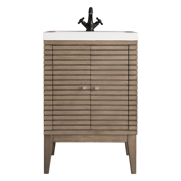 James Martin E213V24WG Linden 24" Single Vanity With Composite Countertop