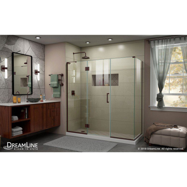 DreamLine E3242230L Unidoor-X 70 in. Frameless Hinged Shower Enclosure