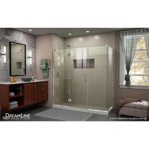DreamLine E3242234L Unidoor-X 70 in. Frameless Hinged Shower Enclosure