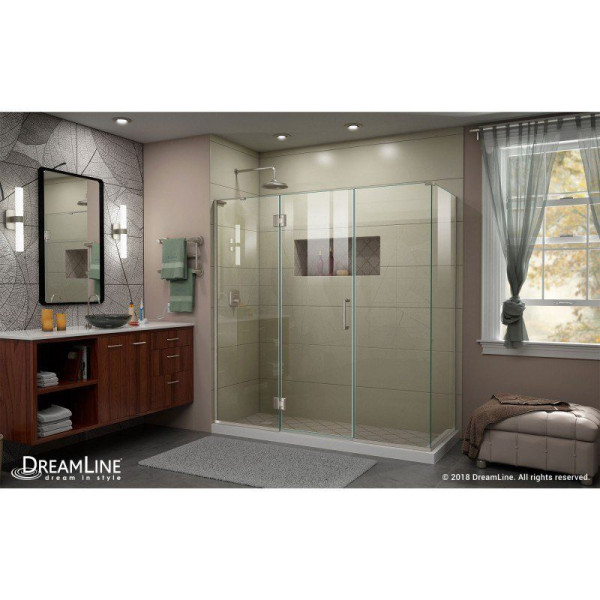 DreamLine E3242234L Unidoor-X 70 in. Frameless Hinged Shower Enclosure