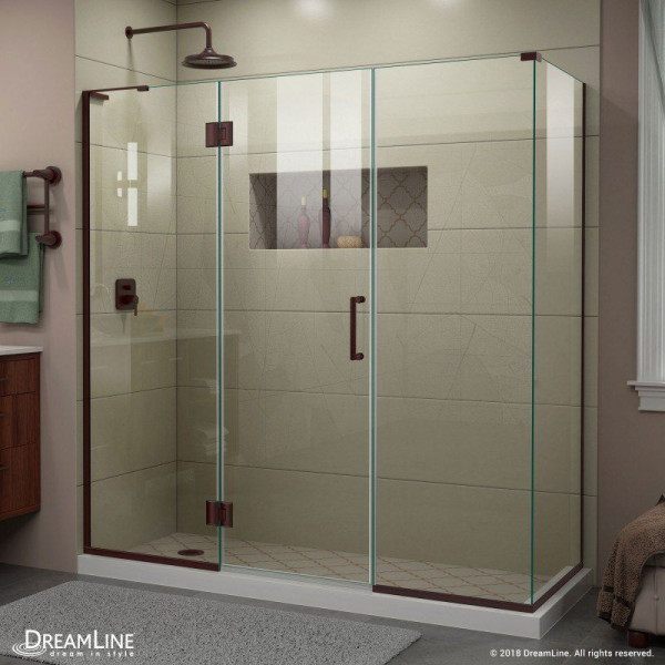 DreamLine E3242234L Unidoor-X 70 in. Frameless Hinged Shower Enclosure