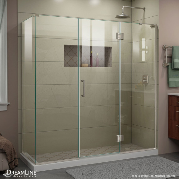 DreamLine E32422530R Unidoor-X 70 1/2 in. Frameless Hinged Shower Enclosure