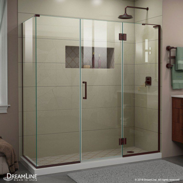 DreamLine E32422534R Unidoor-X 70 1/2 in. Frameless Hinged Shower Enclosure
