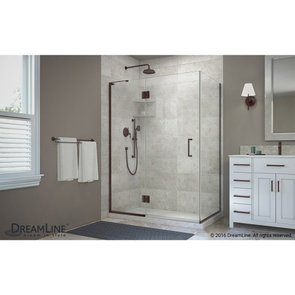 DreamLine E32430L Unidoor-X Hinged Shower Enclosure With Left-wall Bracket