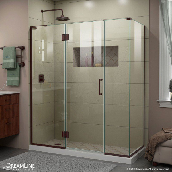 DreamLine E32614534L Unidoor-X Frameless Hinged Shower Enclosure