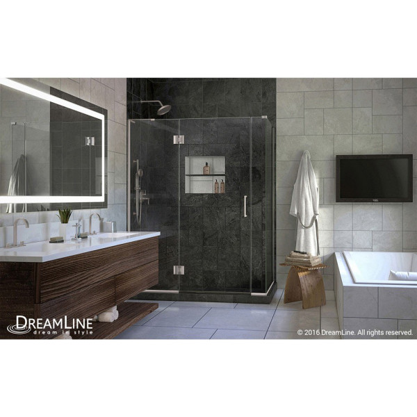DreamLine E32806534L Unidoor-X Hinged Shower Enclosure With Left-wall Bracket