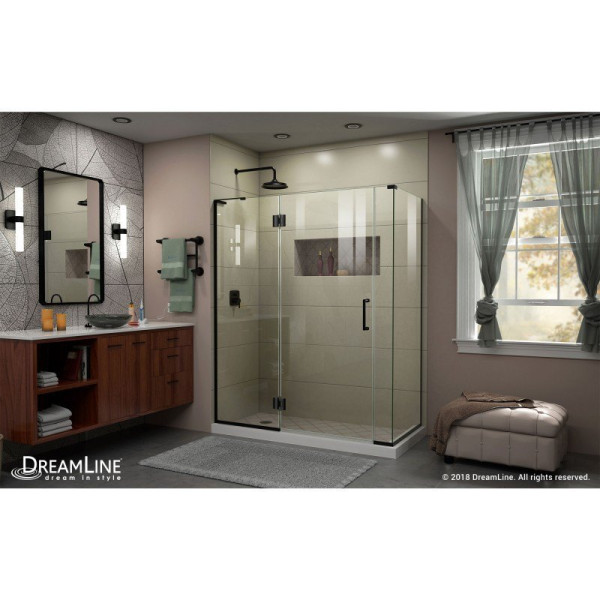 DreamLine E32806534L Unidoor-X Hinged Shower Enclosure With Left-wall Bracket