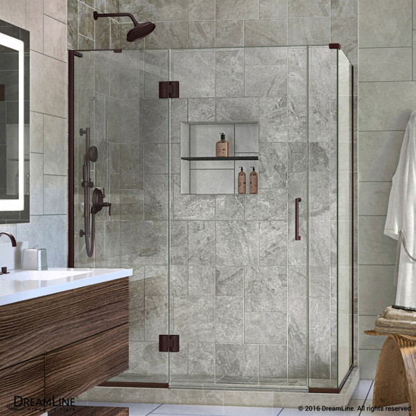 DreamLine E3290630L Unidoor-X Hinged Shower Enclosure With Left-wall Bracket