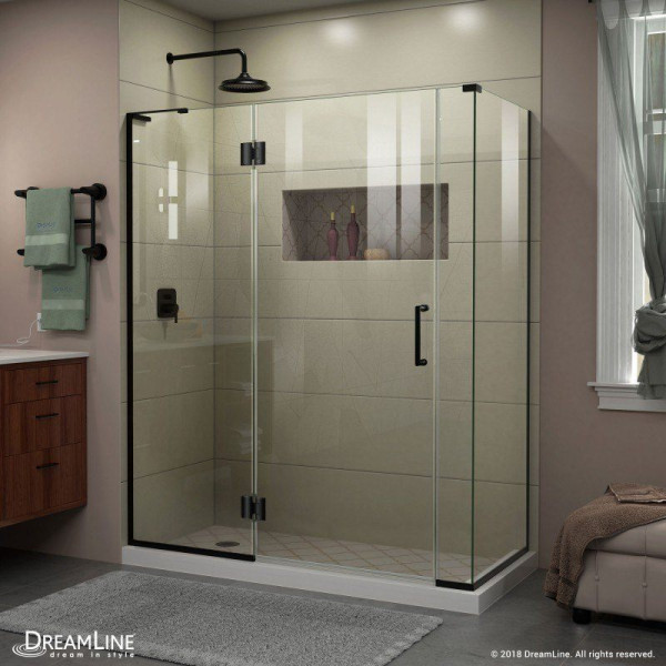 DreamLine E3290634L Unidoor-X Hinged Shower Enclosure With Left-wall Bracket